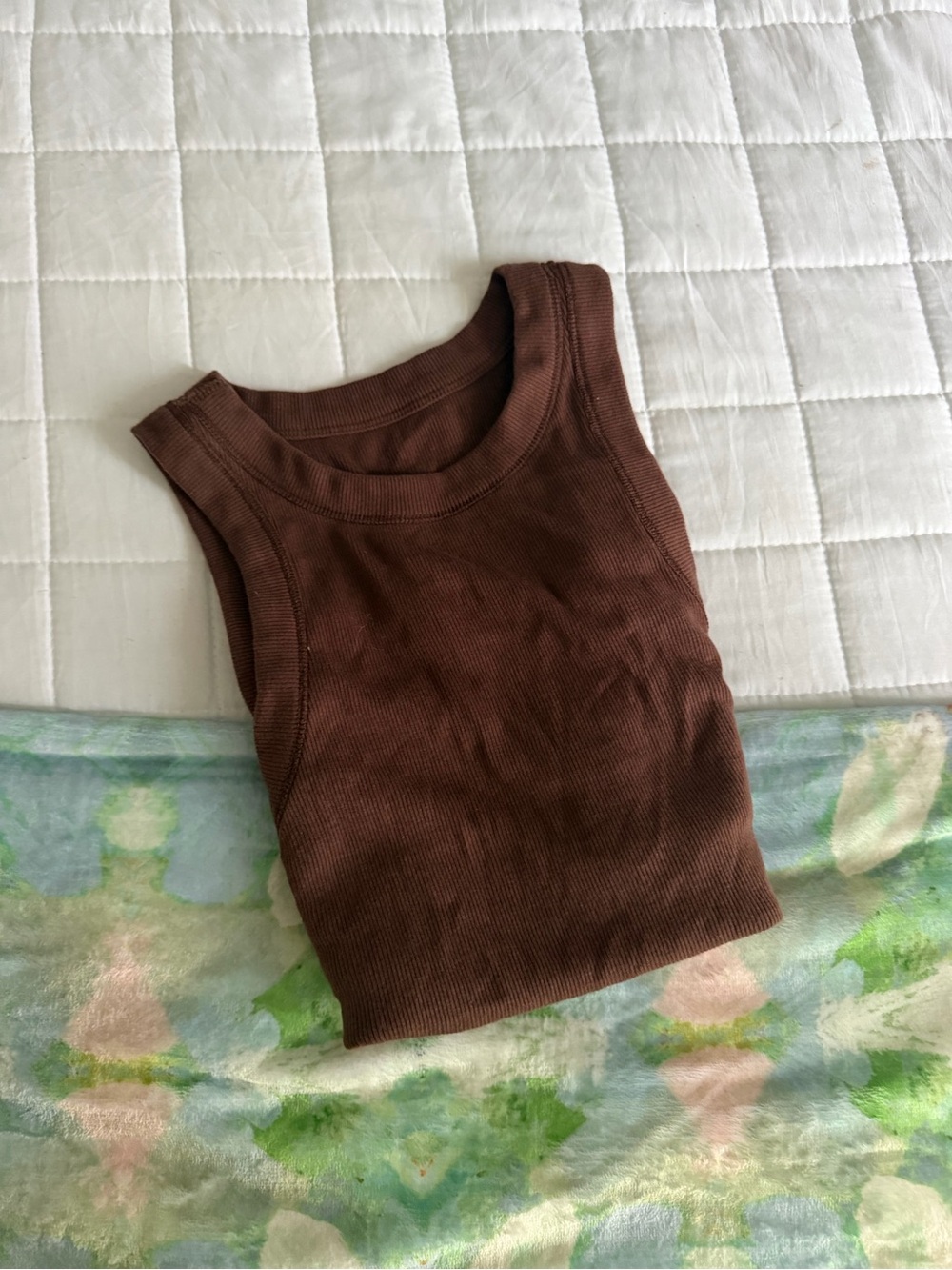 Old Navy Brown Ribbed Tank Top